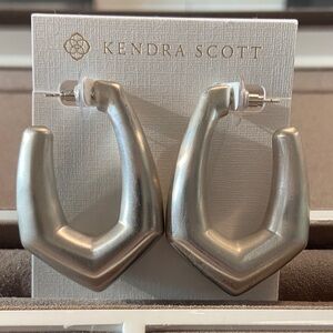 Kendra Scott Metallic Silver Geometric Earrings